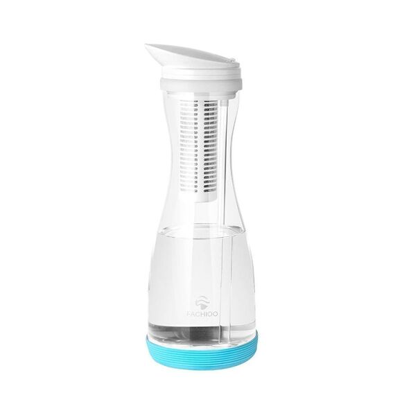FACHIOO Glass Water Filter Pitcher, 211 Gallons Long-Life, 1.3L, BPA Free - Picture 1 of 7